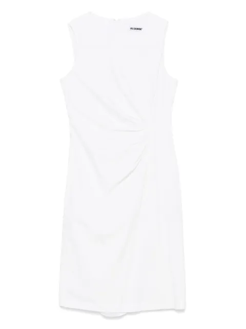Jil Sander Pre-Owned vestido midi de popelina 2010