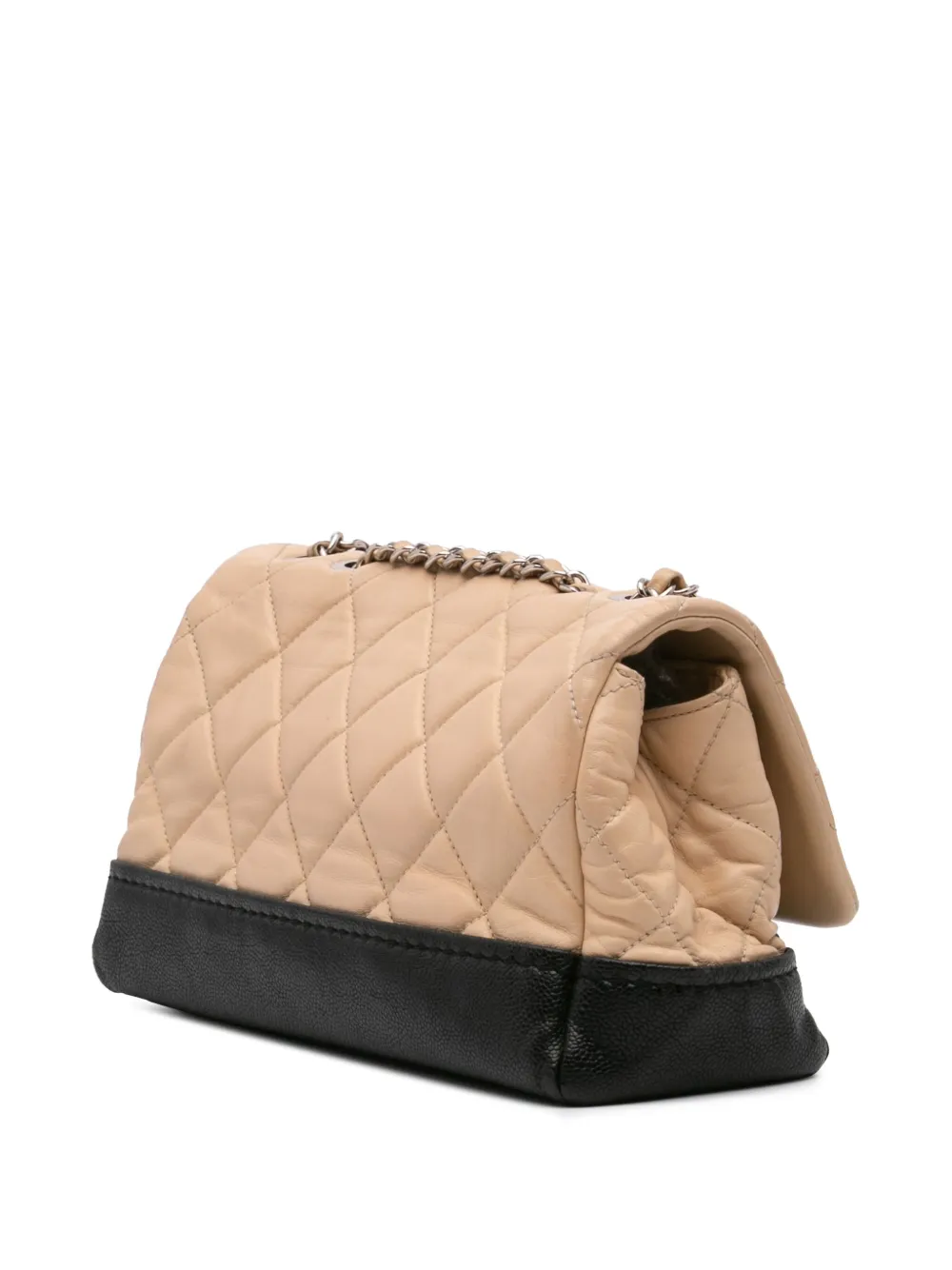 CHANEL Pre-Owned شنطة كروس جلد عجل ثنائية اللون كافيار مبطنة بشعار CC وقلاب 2014 | كلاسيكيات | Image 2