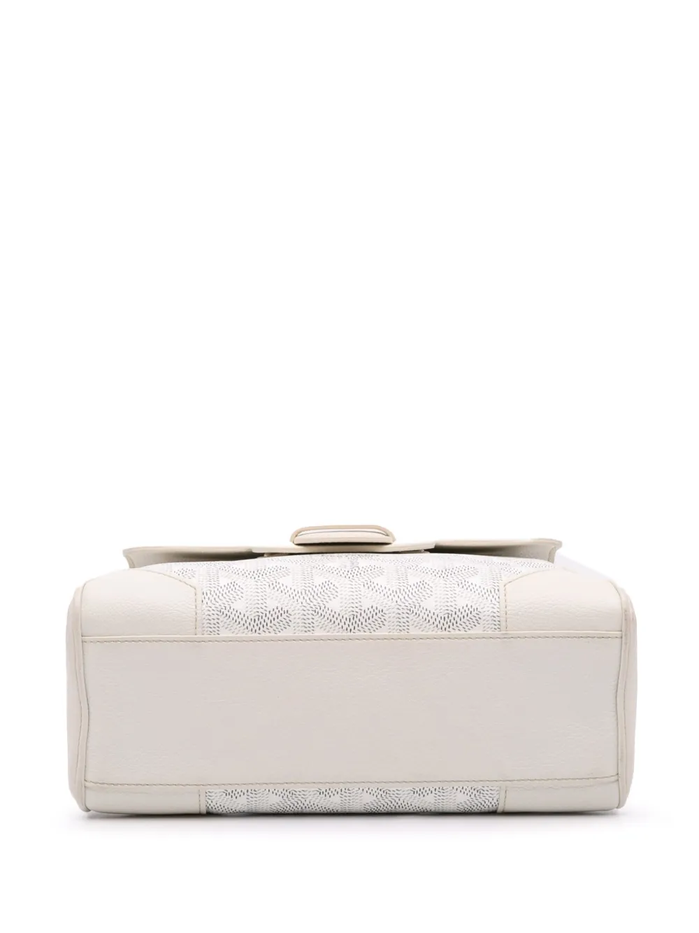 Pre-owned Goyard 2021 Mini Ine Saigon Souple Satchel In 白色
