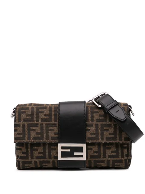 Fendi Pre-Owned 2010-2024 Zucca Canvas Convertible Baguette crossbody bag