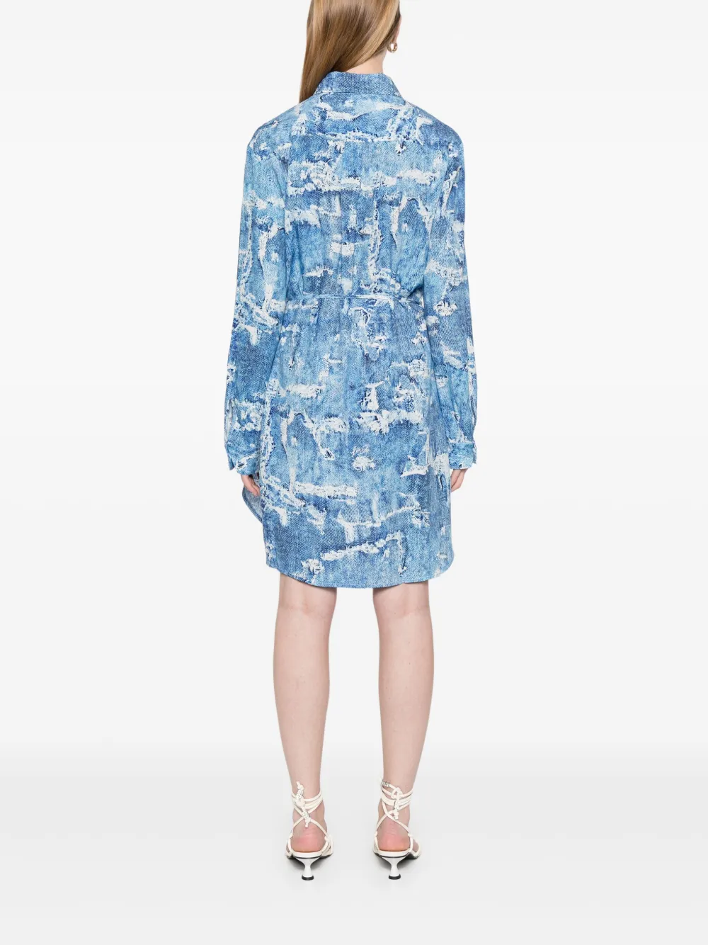 LIU JO Blousejurk met denimprint Blauw