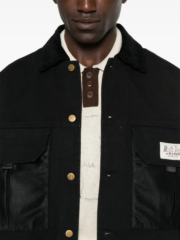 Brain Dead Cropped Chore Jacket | Black | FARFETCH