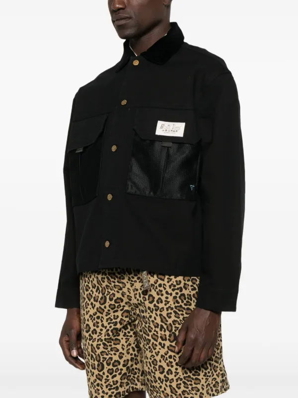 Brain Dead Cropped Chore Jacket | Black | FARFETCH