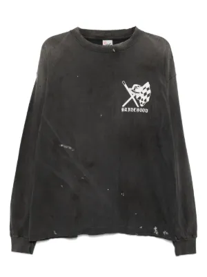 SAINT MXXXXXX x Denim Tears ロゴ Tシャツ | ブラック | FARFETCH JP