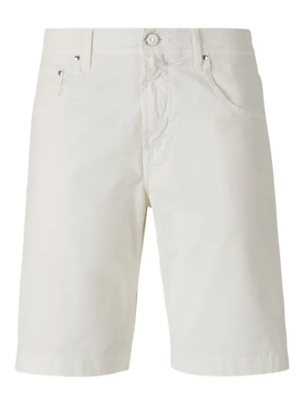 Jacob Cohën Nicolas Bermuda Shorts in White