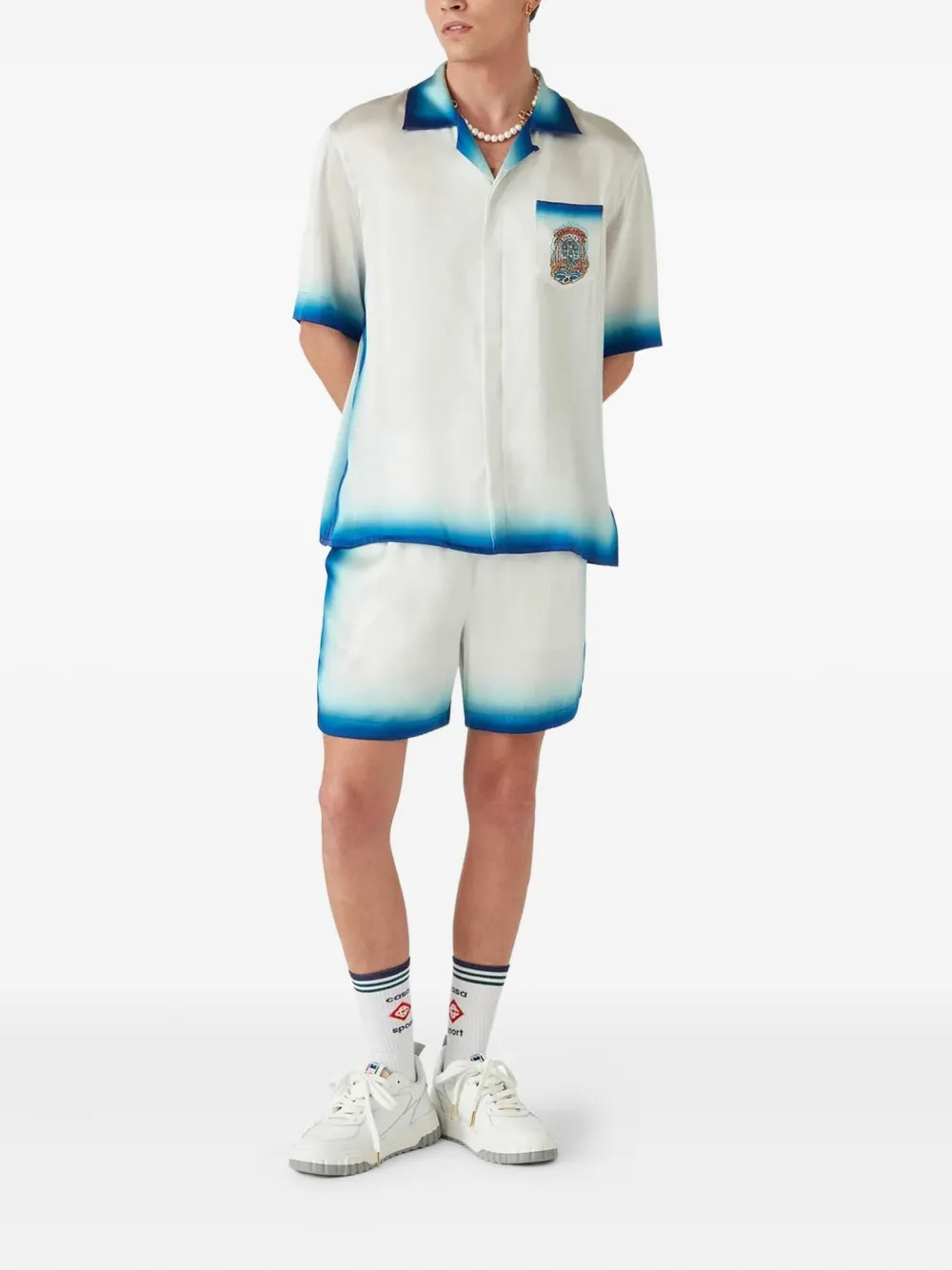 Casablanca Way Skate bermuda shorts - Wit