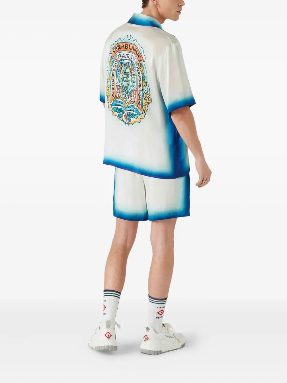 Casablanca Way Skate bermuda shorts Wit