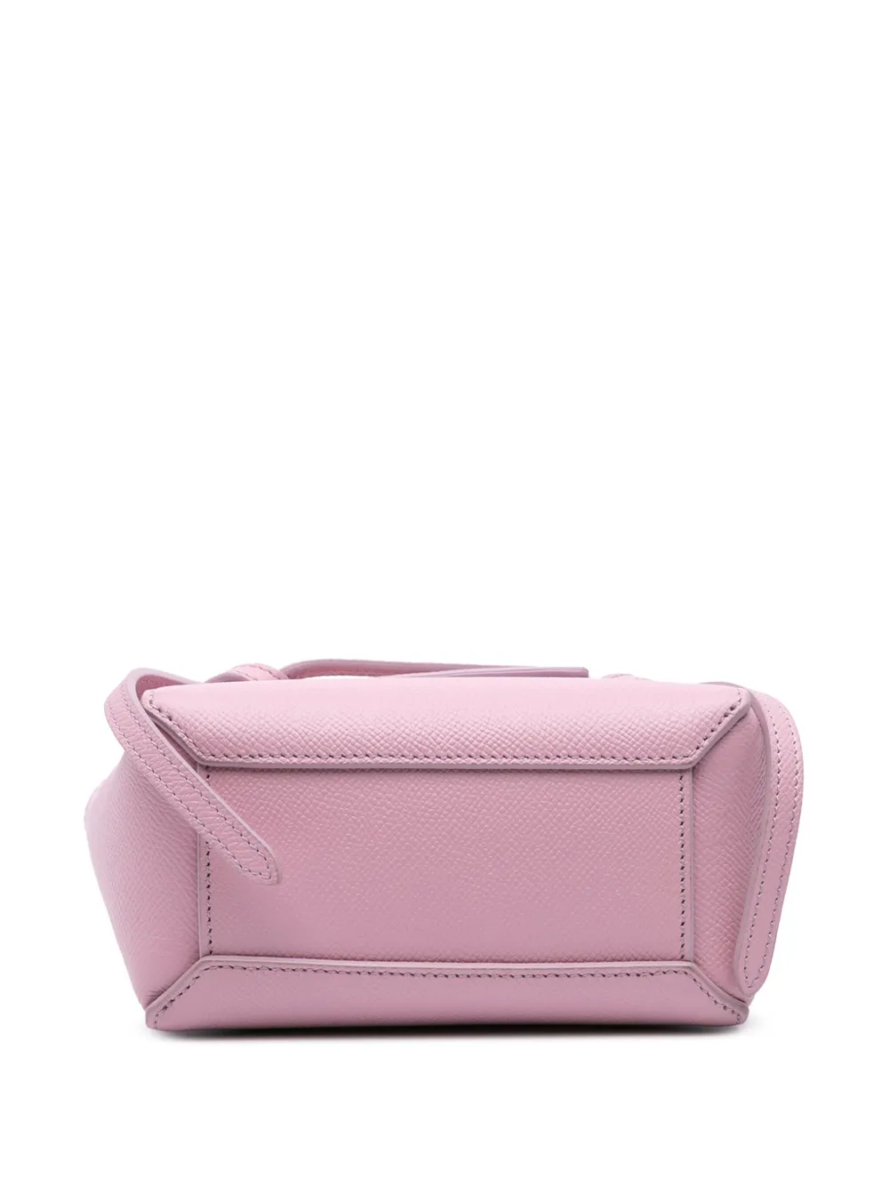 Pre-owned Celine 2021 Pico Grained Calfskin Belt Bag Satchel In 粉色