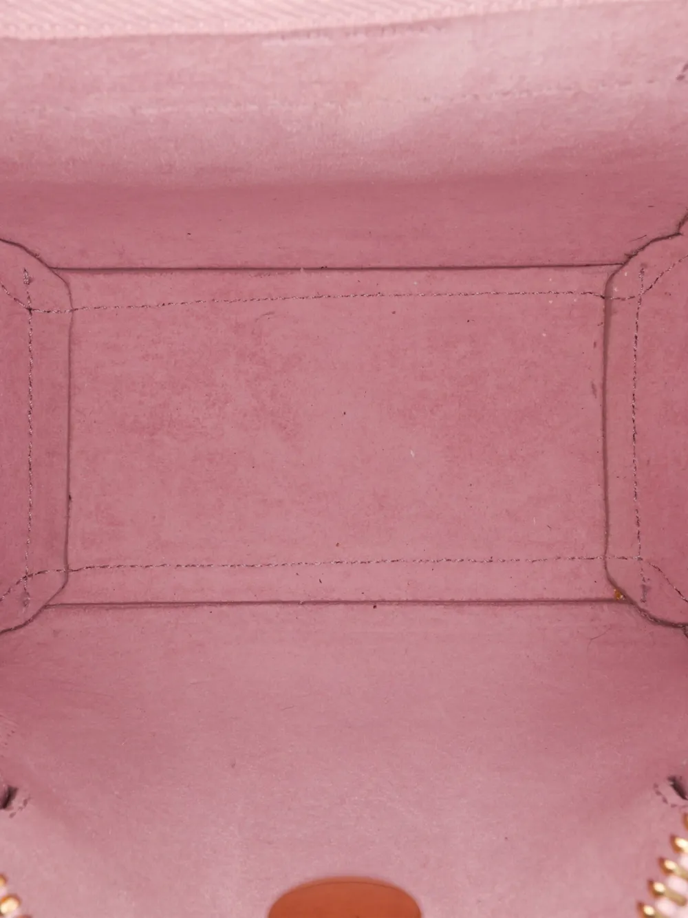 Pre-owned Celine 2021 Pico Grained Calfskin Belt Bag Satchel In 粉色