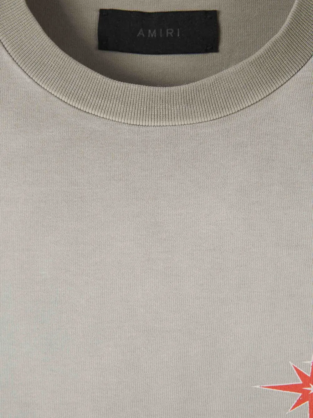 AMIRI T-shirt met logoprint Beige