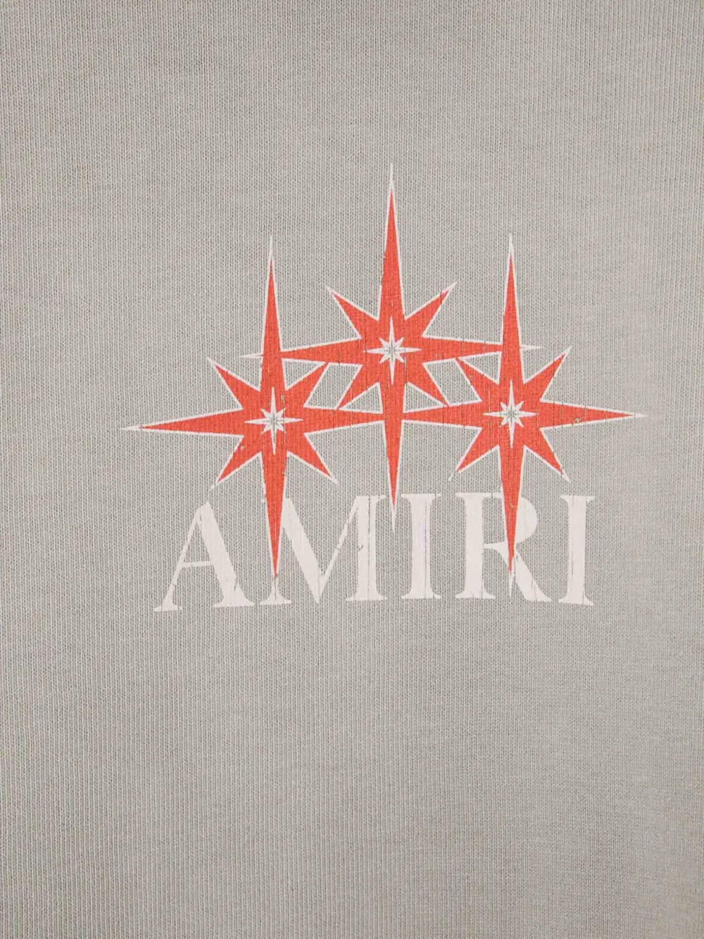 AMIRI T-shirt met logoprint Beige