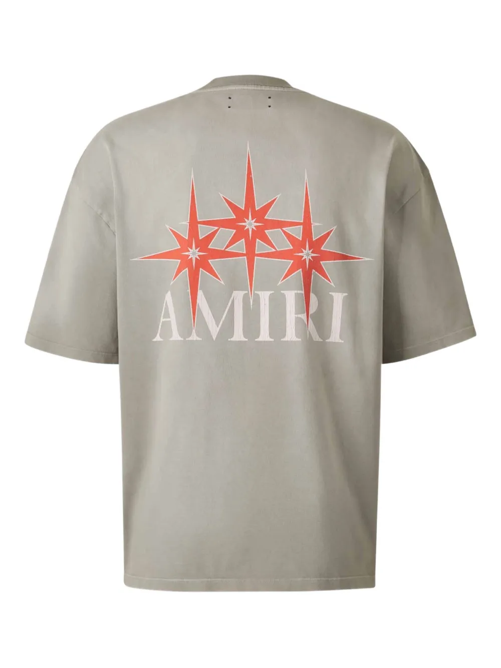 AMIRI T-shirt met logoprint - Beige