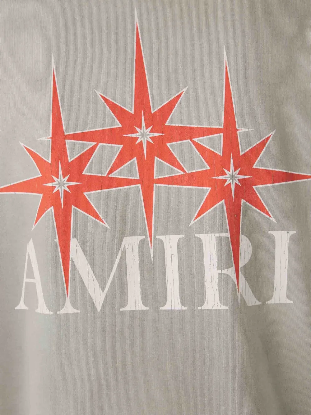 AMIRI T-shirt met logoprint Beige