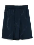 Balenciaga logo-jacquard shorts - Blue