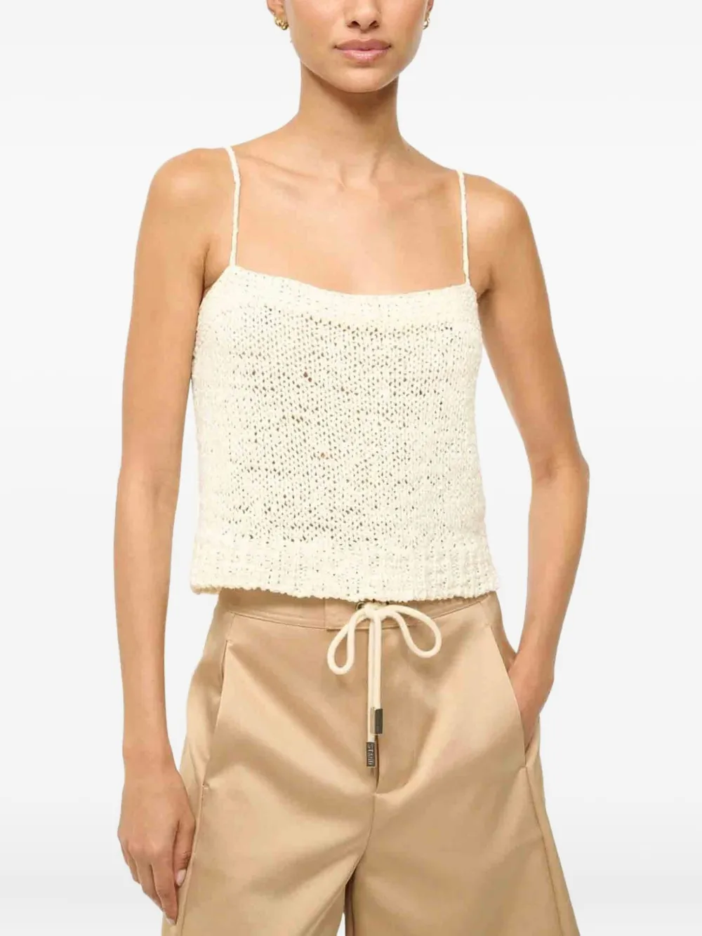 STAUD Haze top Beige