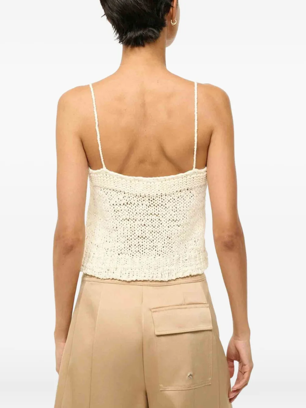 STAUD Haze top Beige