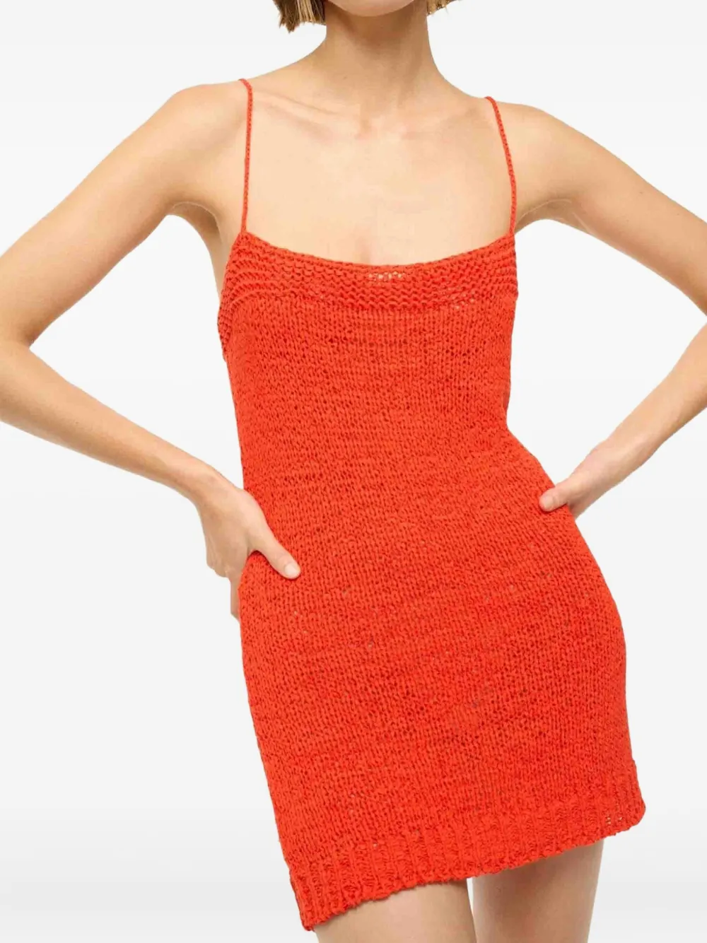 STAUD Haze mini-jurk Oranje