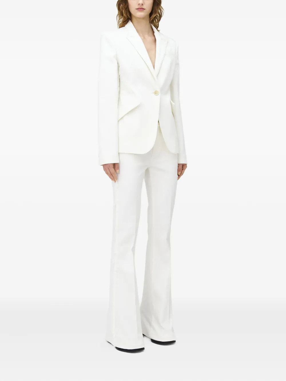 Shop Alexander Mcqueen Wide-leg Jeans In White