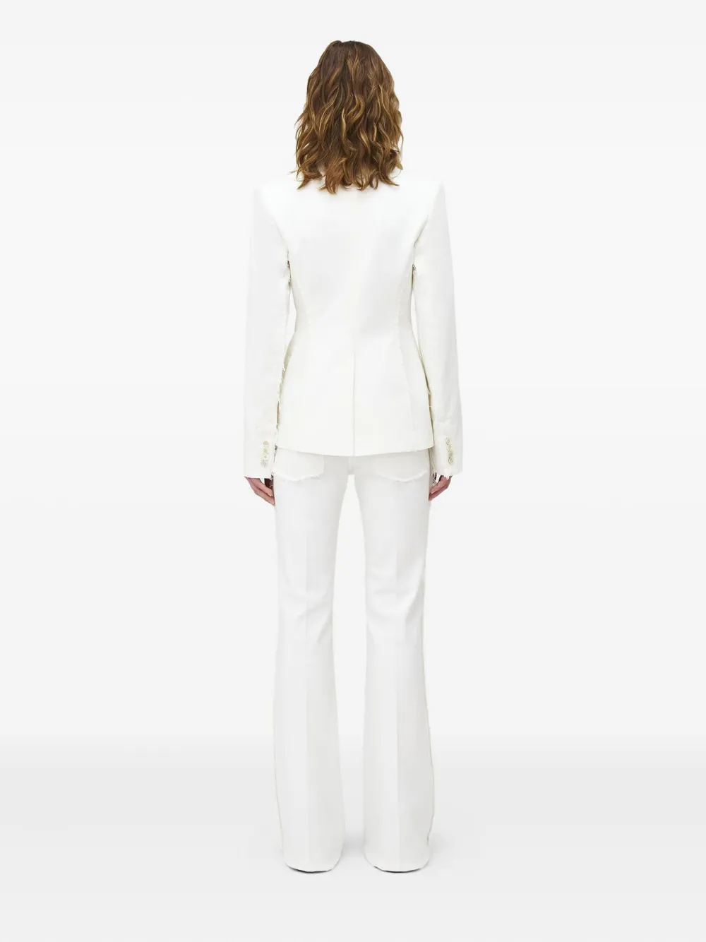 Shop Alexander Mcqueen Wide-leg Jeans In White