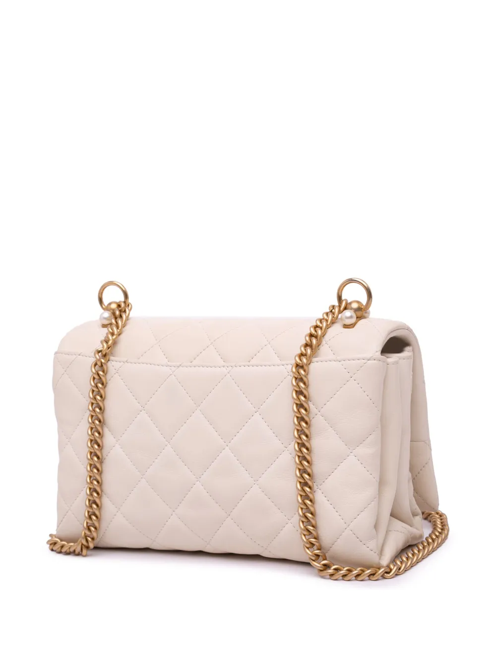 CHANEL Pre-Owned 2019 Quilted Calfskin Pearl CC Accordion Flap crossbody bag | Pre-Owned | Image 2