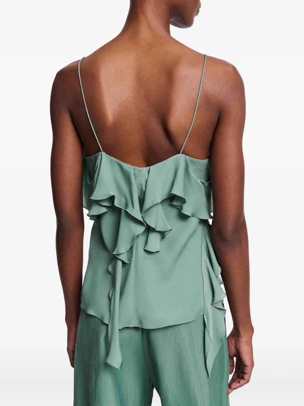 Dorothee Schumacher Tanktop met ruches Groen