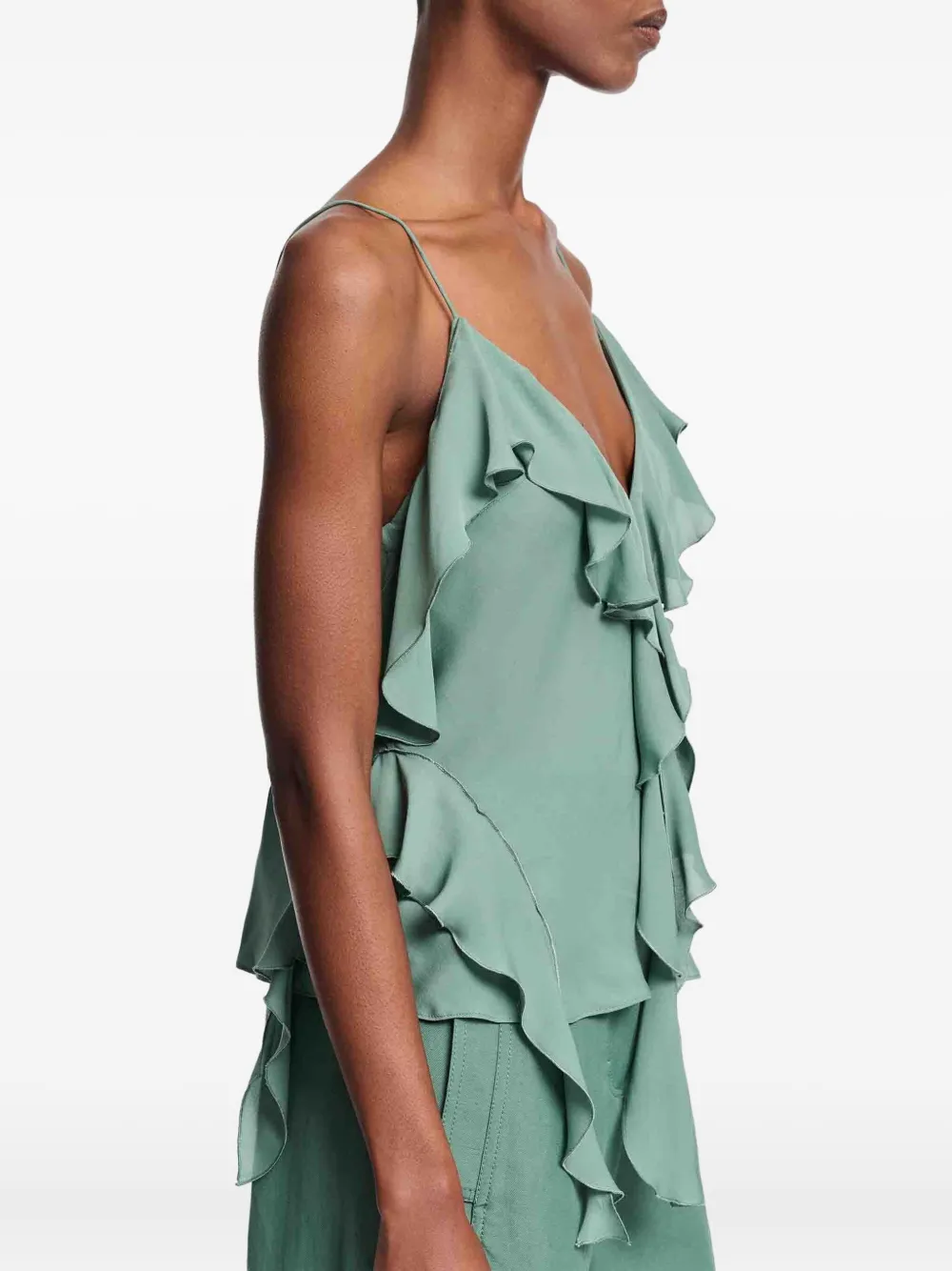 Dorothee Schumacher Tanktop met ruches Groen