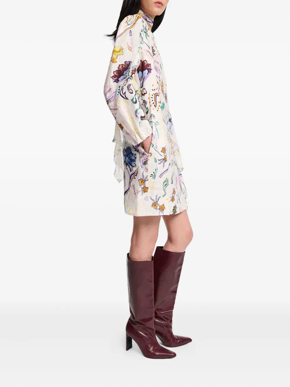 Dorothee Schumacher Linnen mini-jurk Wit