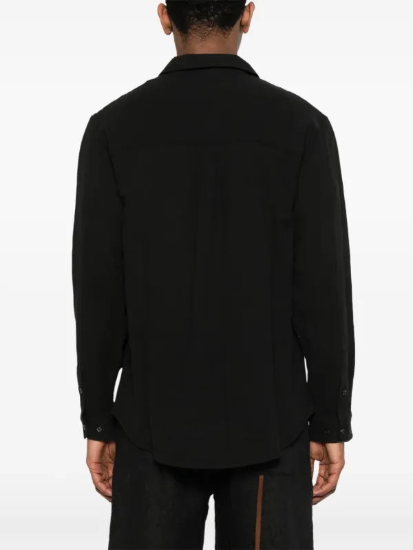 Séfr ブラック半袖シャツ Séfr Leoシャツ | ブラック | FARFETCH JP