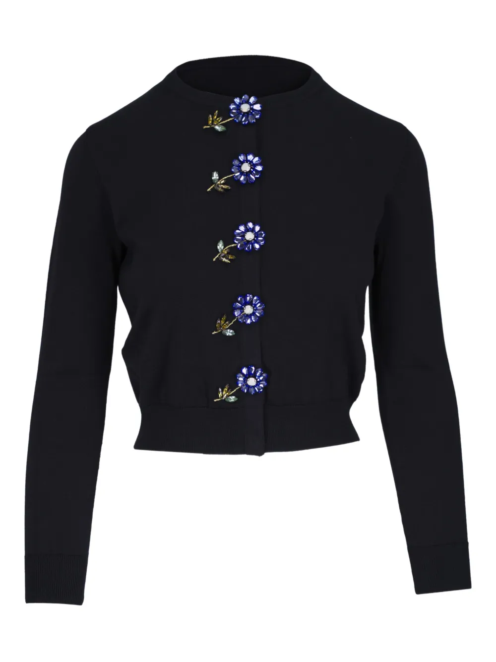 Carolina Herrera Vest met bloemapplicatie Zwart