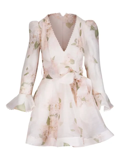 ZIMMERMANN floral-print mini dress