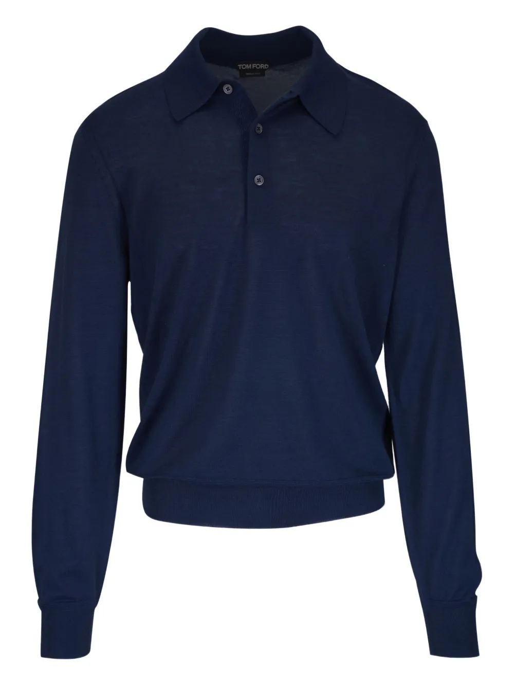 TOM FORD Poloshirt met lange mouwen Blauw