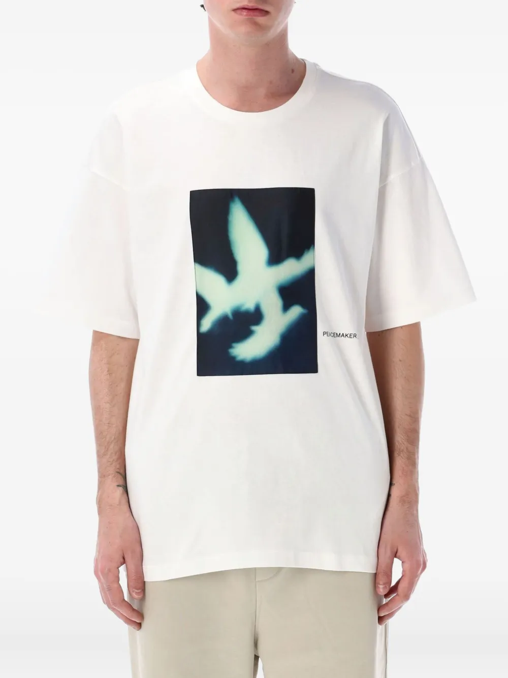 Peacemaker Oamc Peacemaker Dart T-shirt Wit
