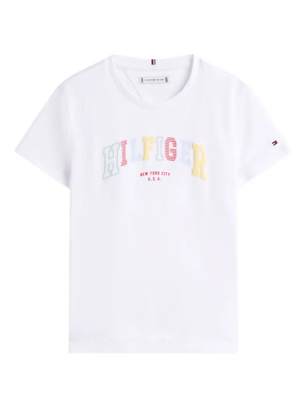 Tommy Hilfiger Junior T-shirt met logoprint Wit