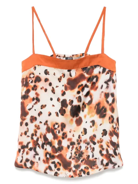 LIU JO top de satén estampado