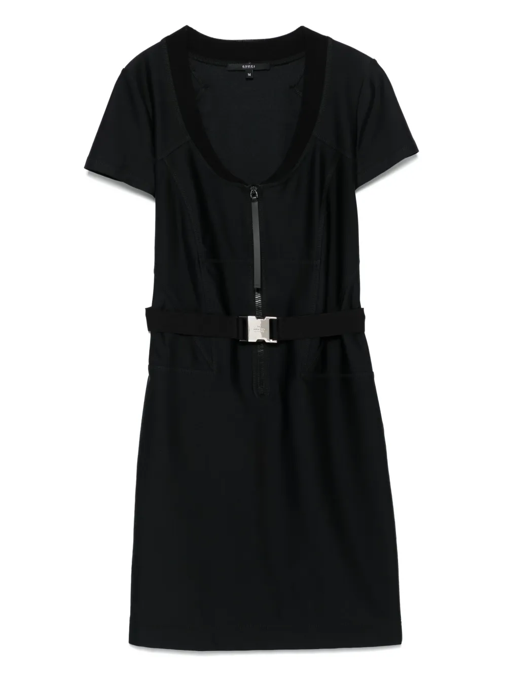 Pre-owned Gucci 2000s Belted Midi Dress