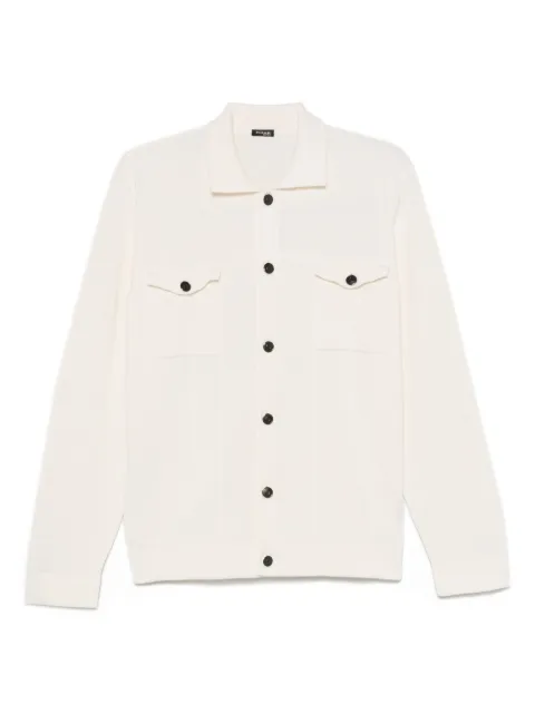 Kiton knitted shirt jacket