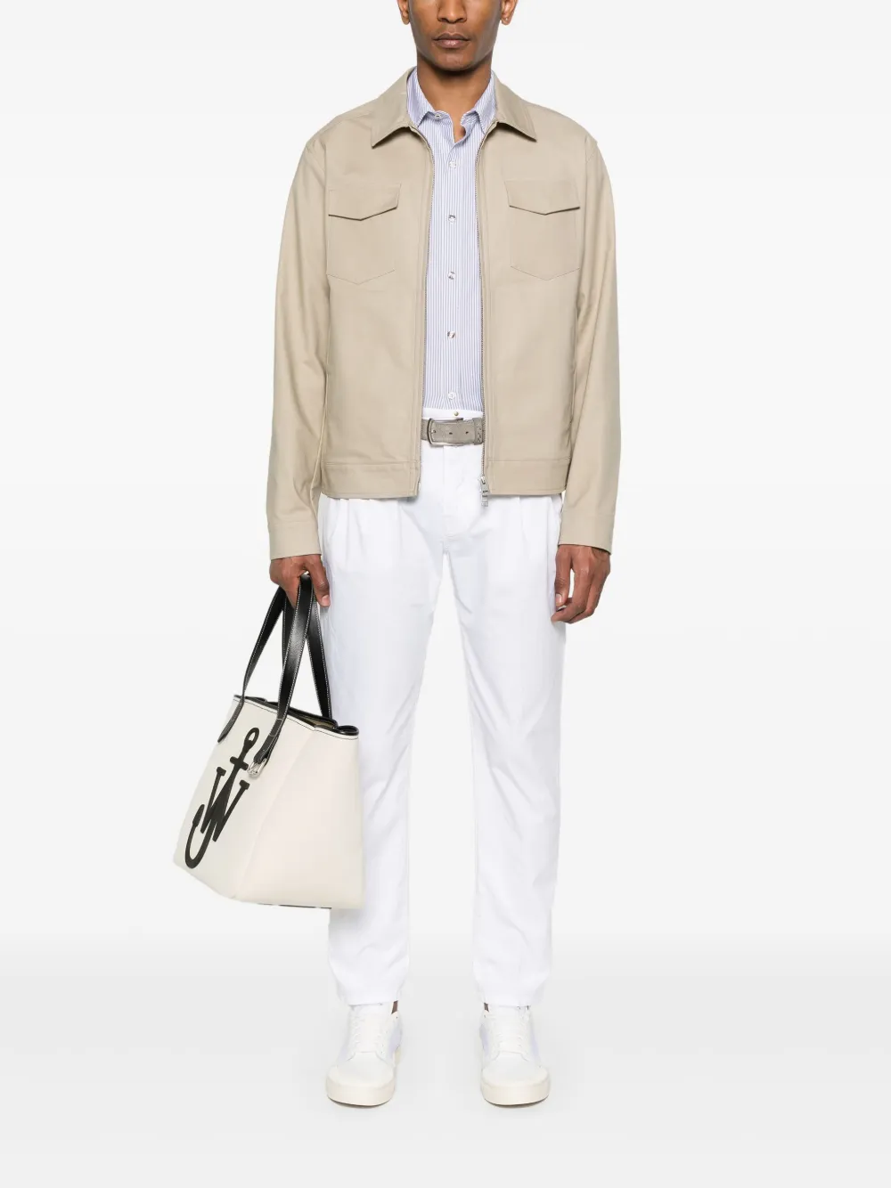 Incotex Straight broek - Wit