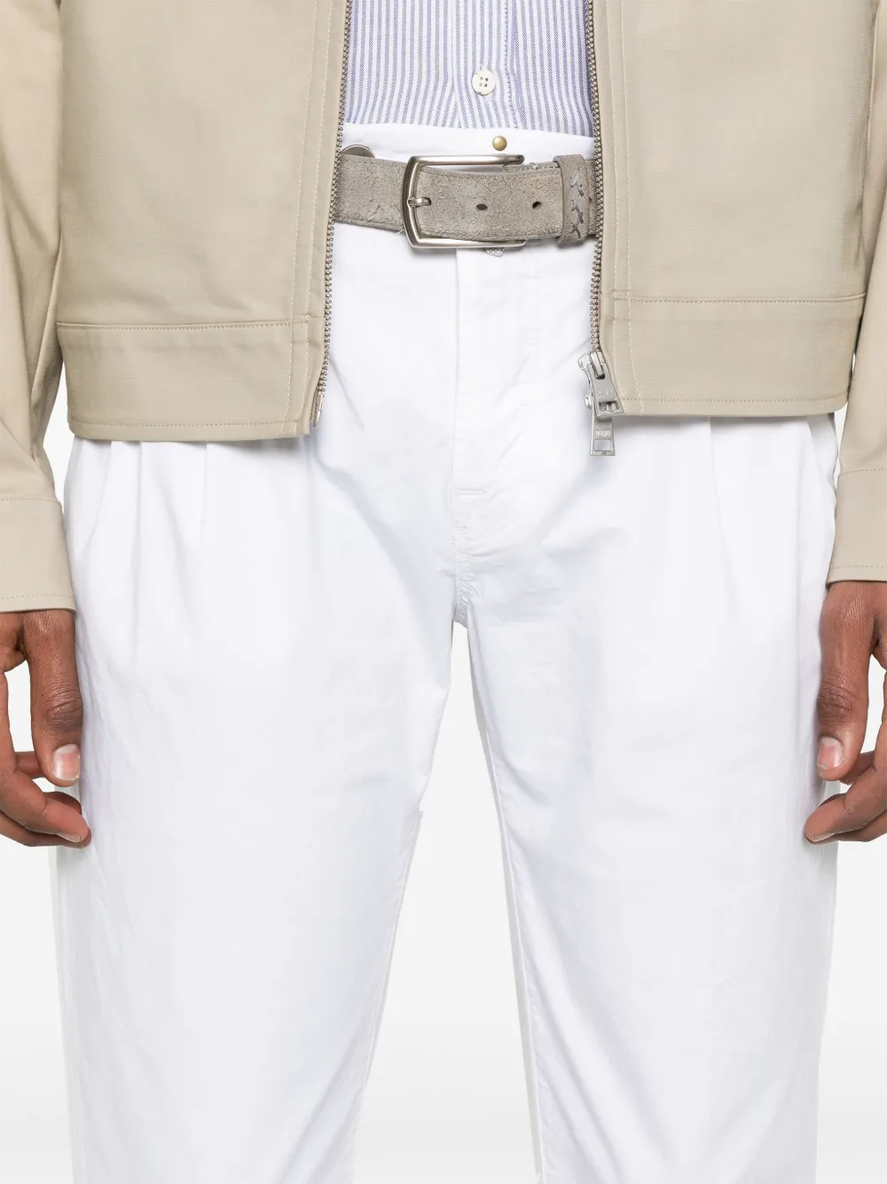 Incotex Straight broek Wit