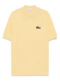 Lacoste logo-patch polo shirt - Yellow