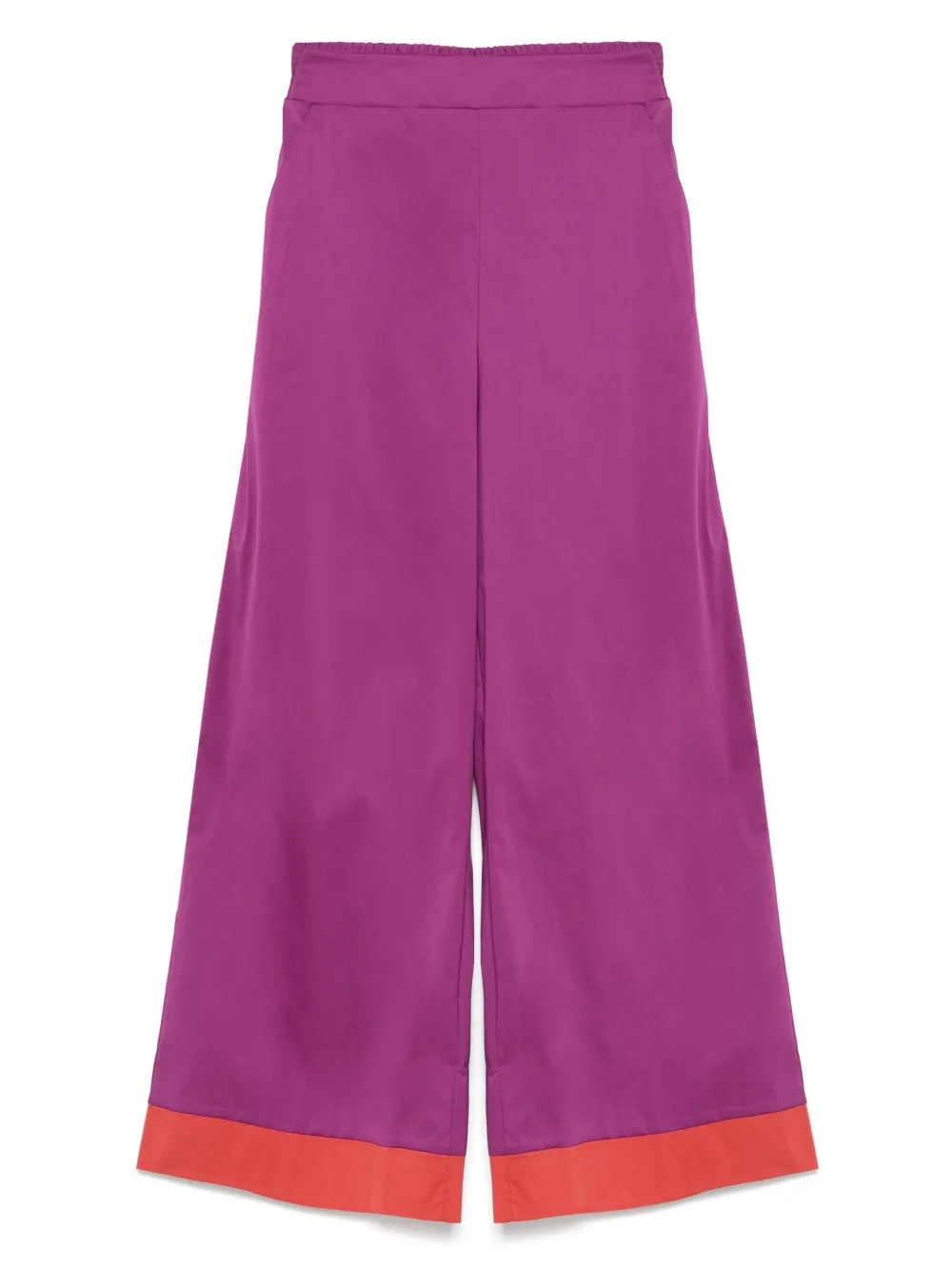 logo-plaque palazzo pants