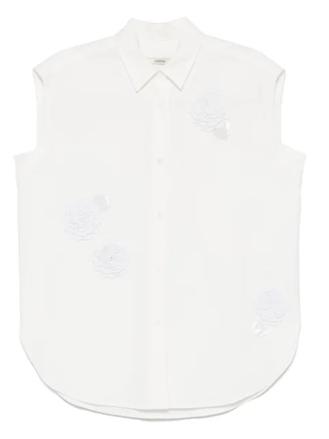 Odeeh camisa con aplique floral