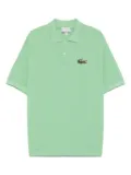 Lacoste logo-patch polo shirt - Green