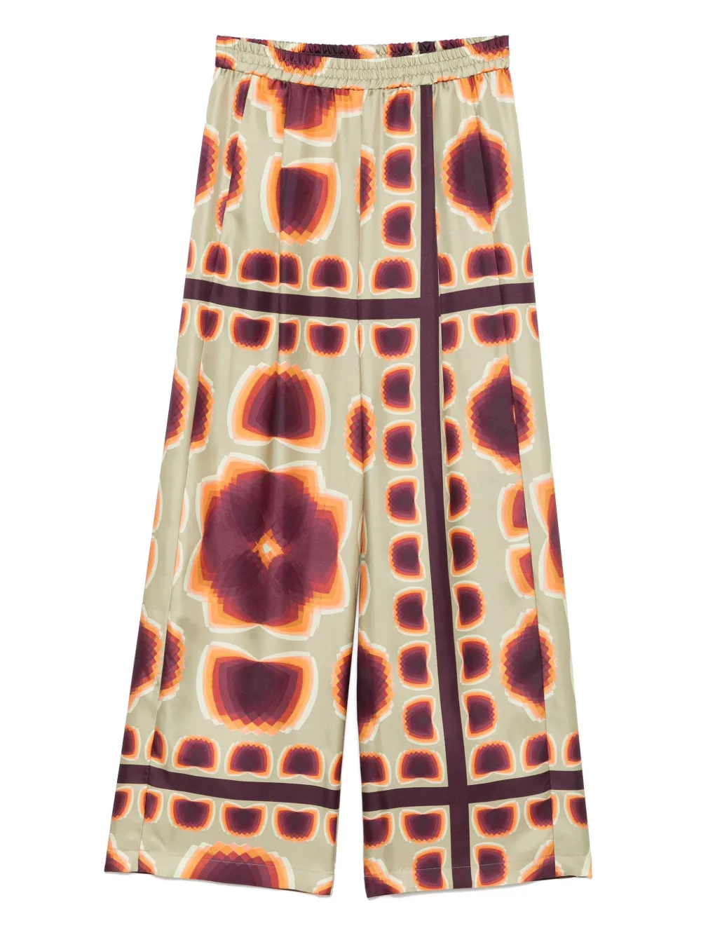 Odeeh graphic-print trousers | Green | Image 1