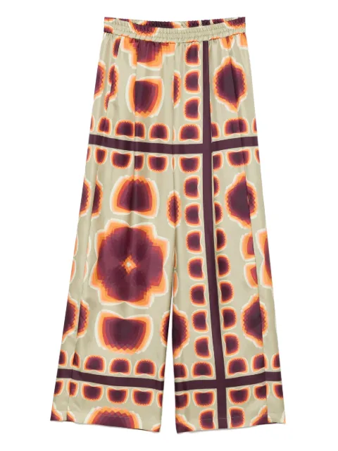 Odeeh pantalones con estampado gráfico