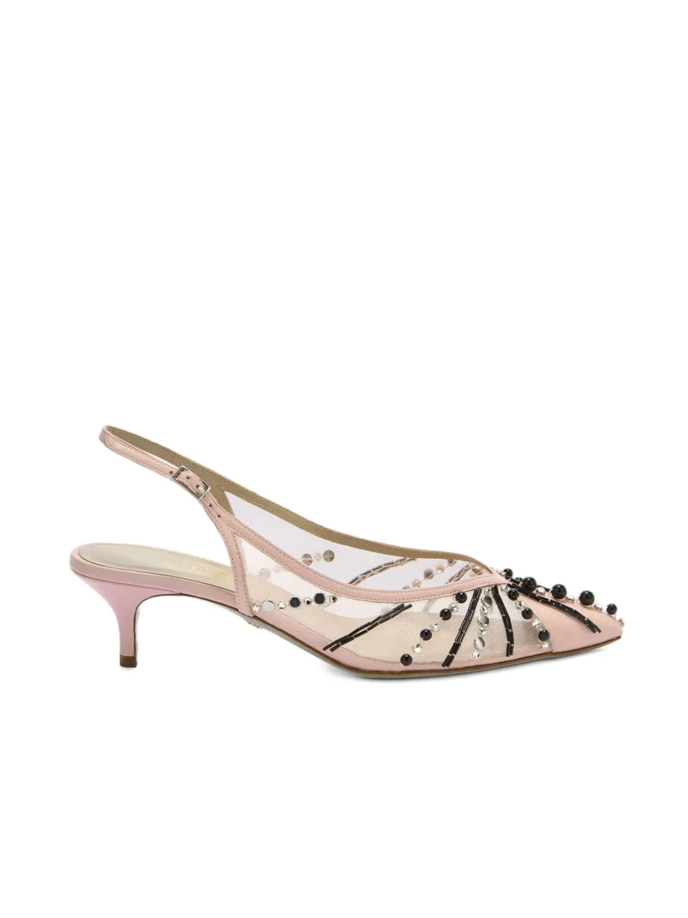 Genny 45mm Beaded Slingback Pumps