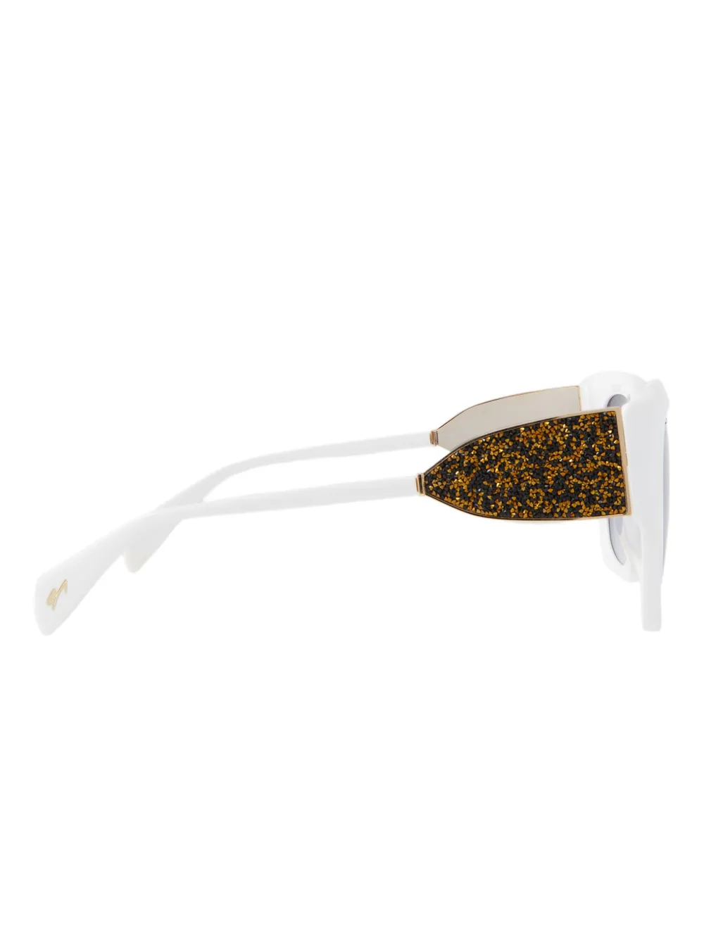 Genny Zonnebril met cat-eye montuur Wit