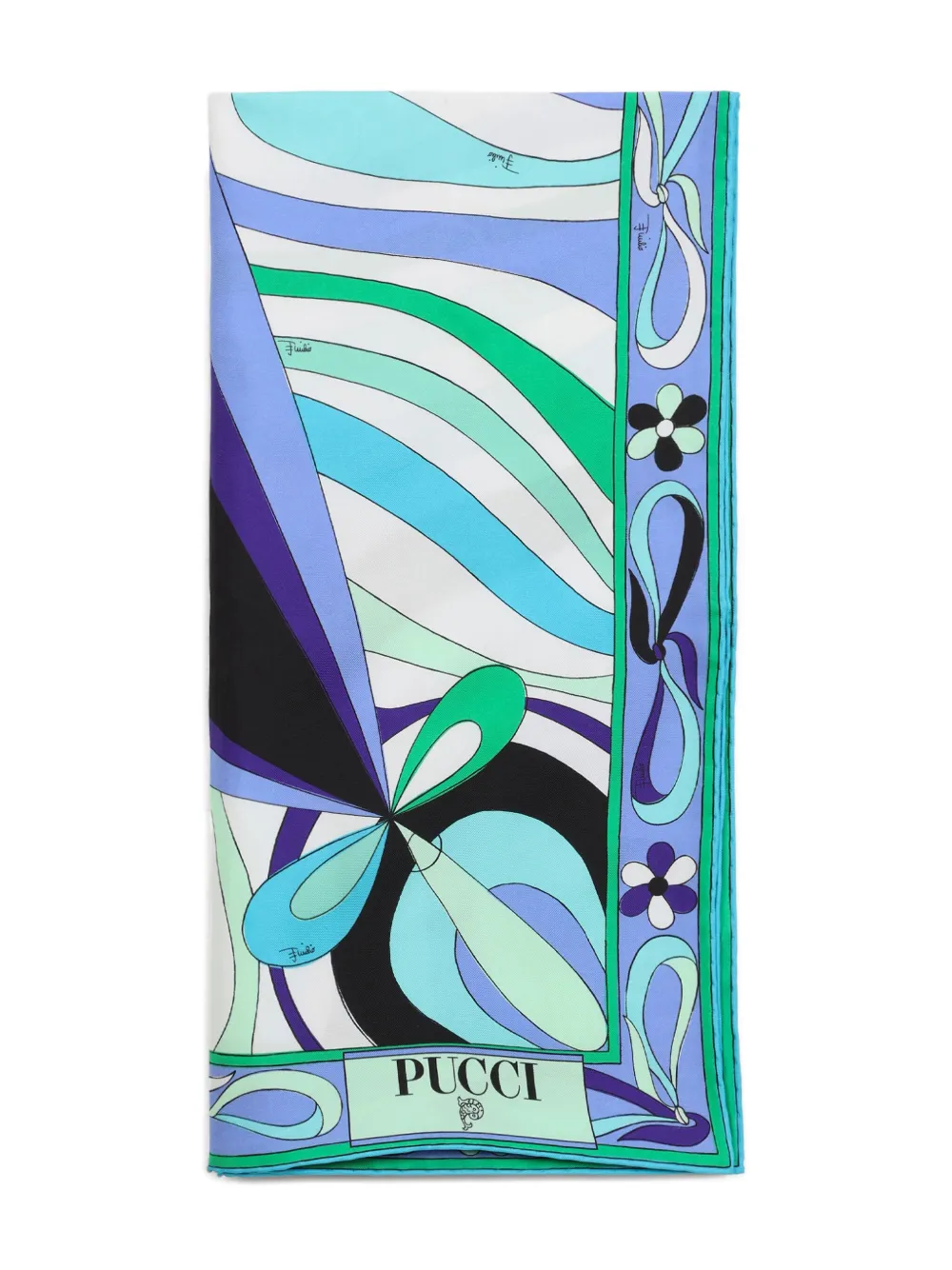 PUCCI - printed silk scarf - women