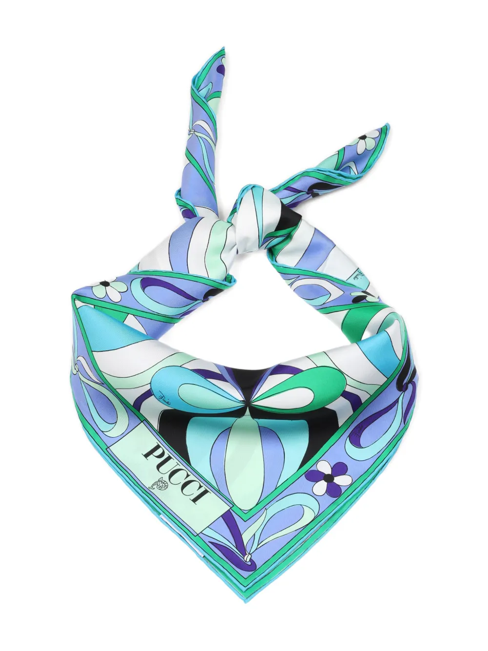 PUCCI Zijden sjaal - Blauw