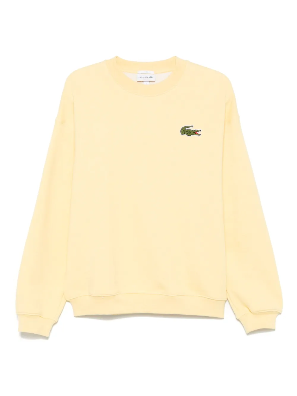 Lacoste Sweater met logopatch Geel