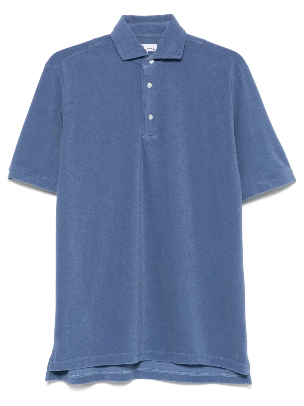 Doppiaa terry-cloth polo shirt | Blue | Image 1